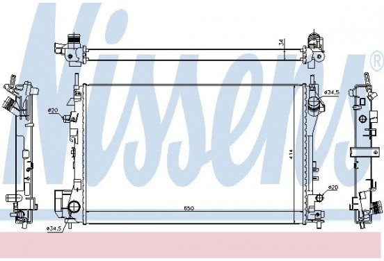 Radiateur 630742 Nissens