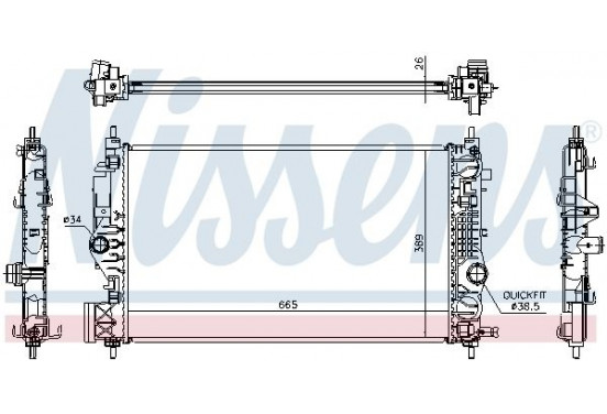 Radiateur 630764 Nissens