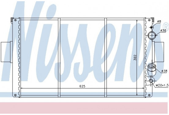 Radiateur 63328 Nissens