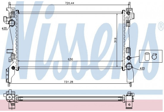 Radiateur 636004 Nissens