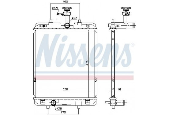 Radiateur 636015 Nissens