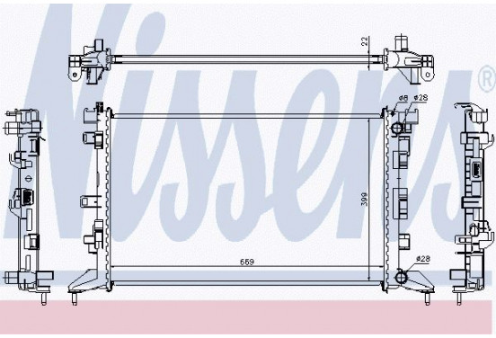 Radiateur 637602 Nissens