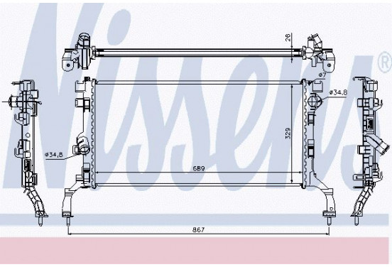 Radiateur 637604 Nissens