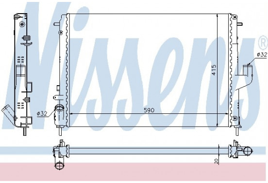 Radiateur 637613 Nissens