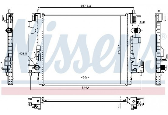 Radiateur 637659 Nissens