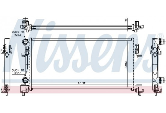 Radiateur 64106 Nissens