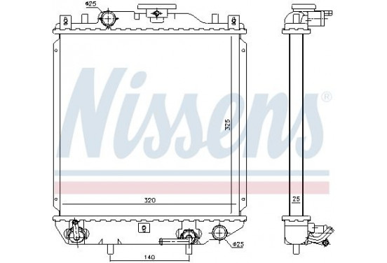 Radiateur 641754 Nissens