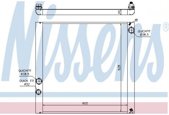 Radiateur 64327 Nissens