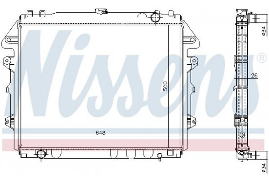 Radiateur 646884 Nissens