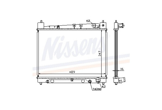Radiateur 64798 Nissens