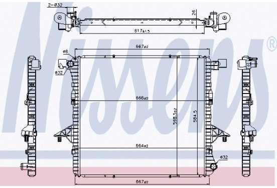 Radiateur 65298 Nissens