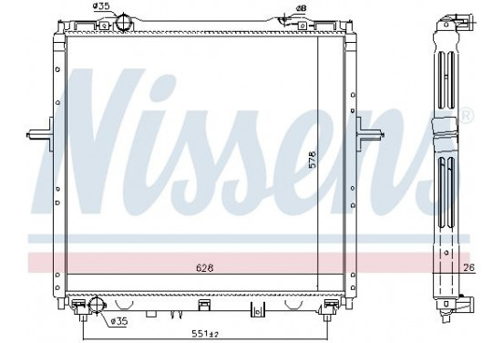 Radiateur 66768 Nissens