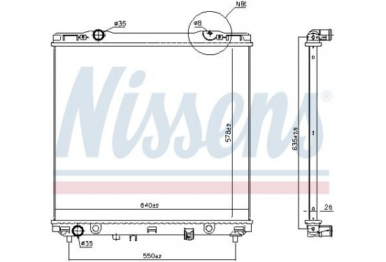 Radiateur 66773 Nissens