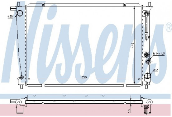 Radiateur 670381 Nissens