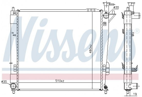 Radiateur 675043 Nissens