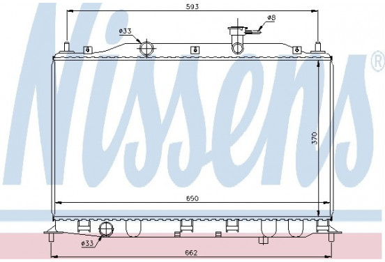 Radiateur 67509 Nissens