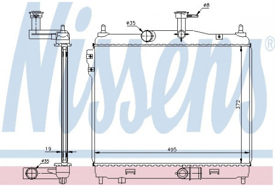 Radiateur 67512 Nissens