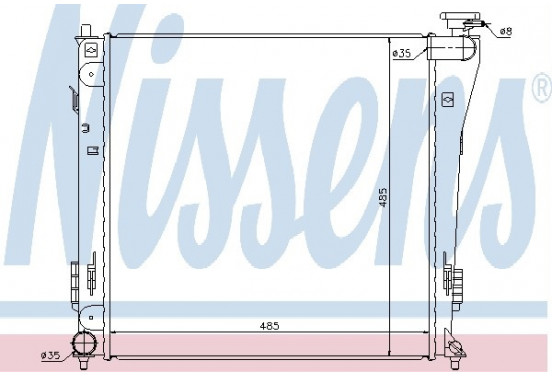 Radiateur 67551 Nissens