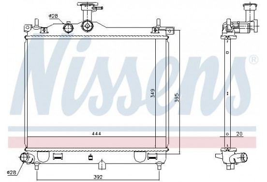 Radiateur 67610 Nissens