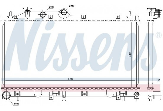 Radiateur 67721 Nissens