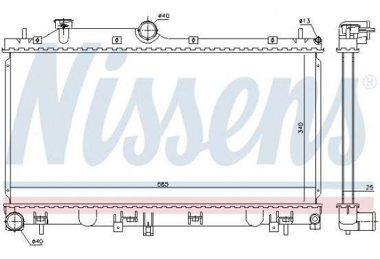 Radiateur 67736 Nissens