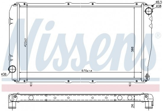 Radiateur 67740 Nissens