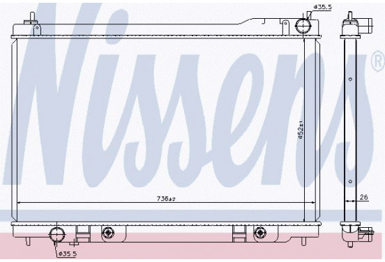 Radiateur 68118 Nissens