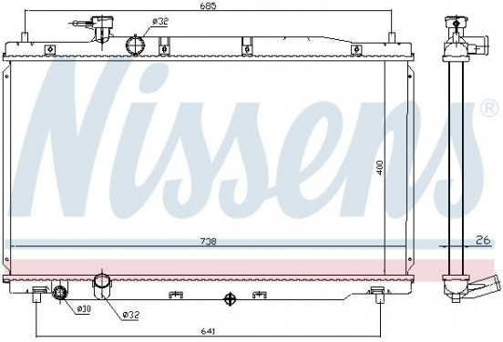 Radiateur 681386 Nissens