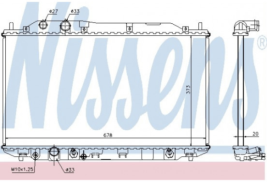 Radiateur 68141 Nissens