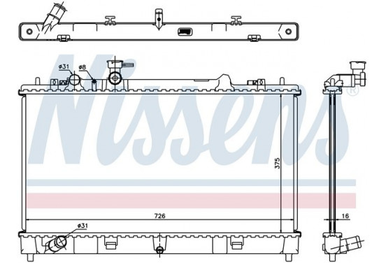 Radiateur 68507 Nissens