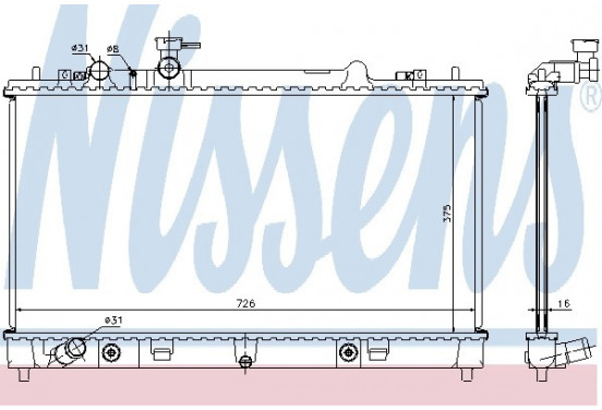 Radiateur 68508 Nissens