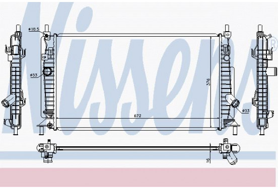 Radiateur 68521 Nissens