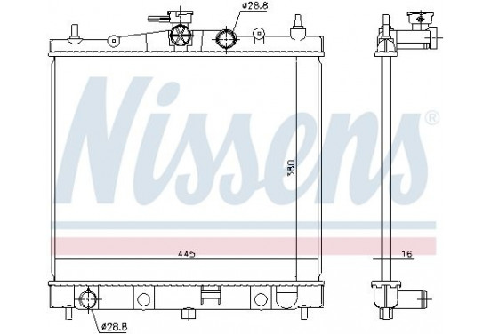 Radiateur 68728 Nissens