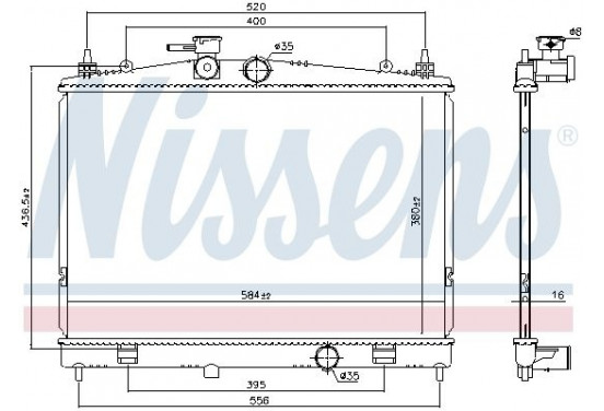 Radiateur 68735 Nissens