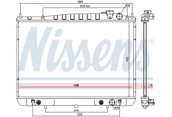 Radiateur 68766 Nissens