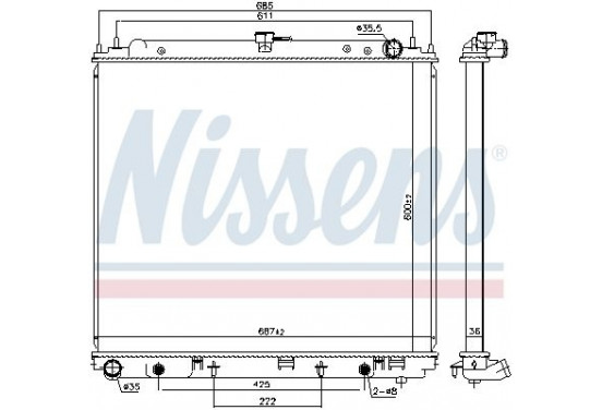 Radiateur 68809 Nissens