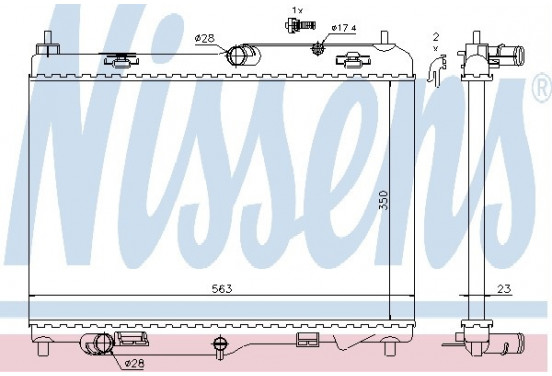 Radiateur 69233 Nissens