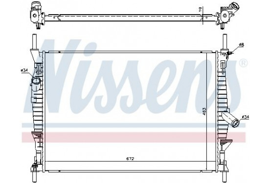 Radiateur 69240 Nissens