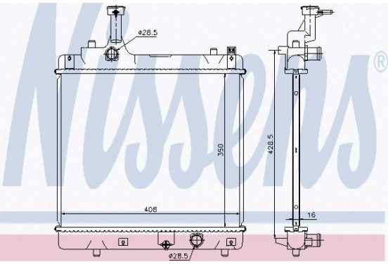 Radiateur 69401 Nissens