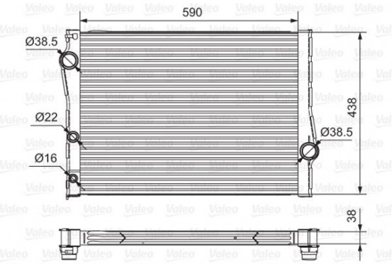 Radiateur 701549 Valeo