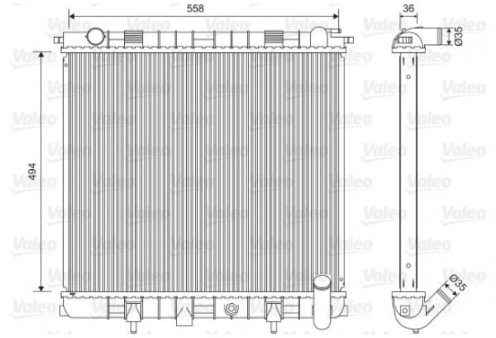 Radiateur 701599 Valeo