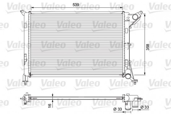 Radiateur 701730 Valeo