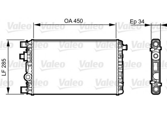 Radiateur 732789 Valeo