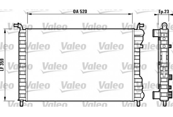 Radiateur 732812 Valeo