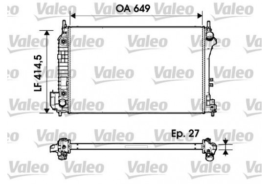 Radiateur 732947 Valeo