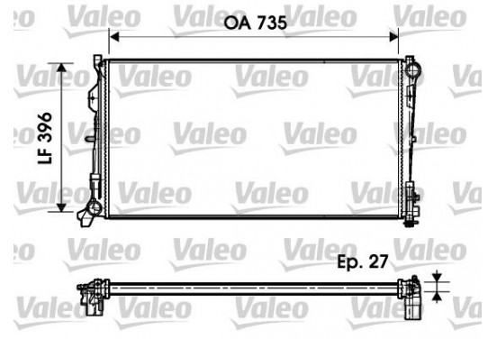 Radiateur 732956 Valeo