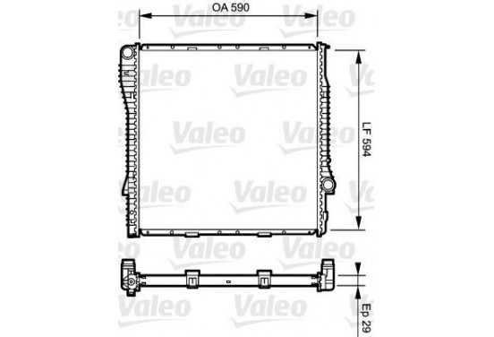 Radiateur 734896 Valeo