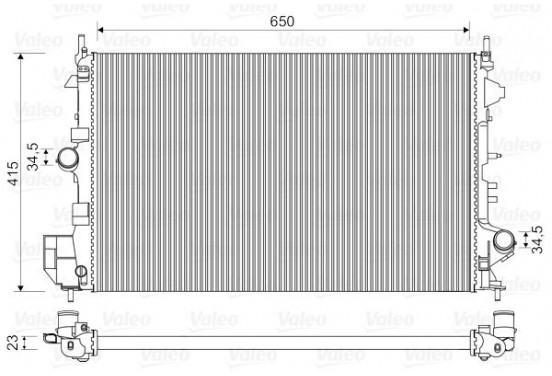 Radiateur 734981 Valeo