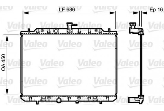 Radiateur 735205 Valeo