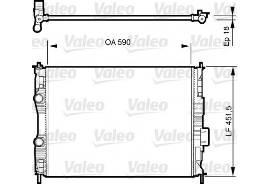 Radiateur 735281 Valeo